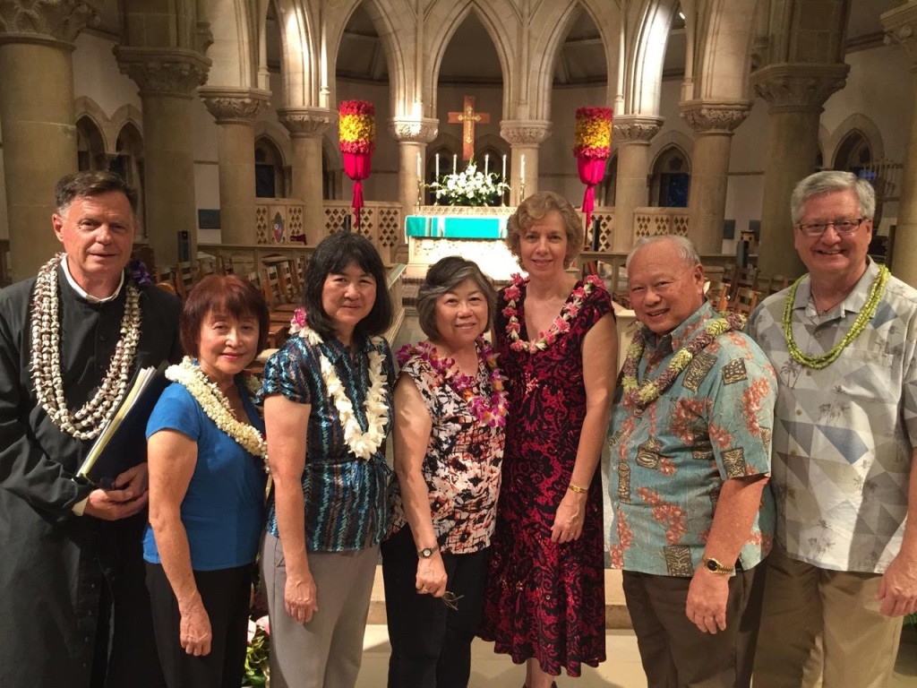 The AGO Executive Board at the Officer Installation Service, St. Andrew's Cathedral, Sept. 27, 2015
